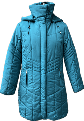 Womens Hooded Padded Winter Forest Green Coat db7023