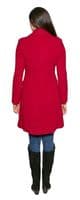 Womens Luxury 5% Cashmere Wool  Warm Double Breasted Red Coat K715C
