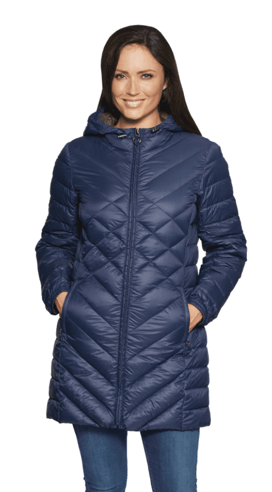 Down feather coats womens top ladies
