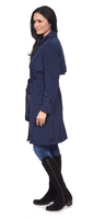 Womens Navy Lightweight Trench Coat db290