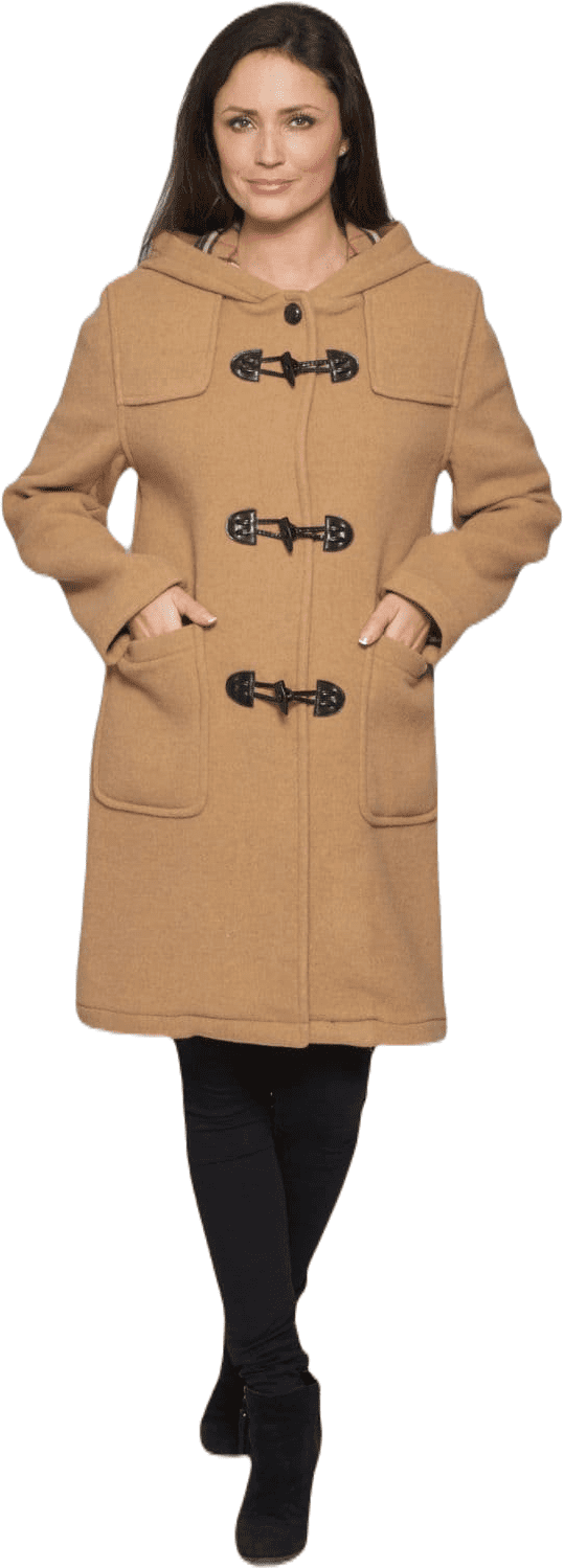 Wellington Dufflecoat Damen Petrol DRAWER Duffle Coat Wool Melton