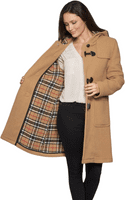 Womens Traditional Reversible Wool Mix Kesta  Duffle Coat K8076