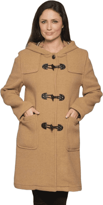 Womens Traditional Reversible Wool Mix Kesta  Duffle Coat K8076