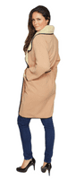Womens Warm Camel Fleece Blanket Coat K1446