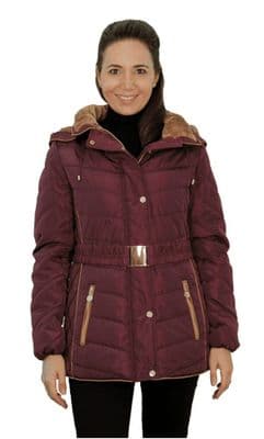 Womens Warm Padded Plum Jacket db730