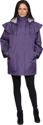 Womens Waterproof Stormwear Purple Rain Jacket db5022
