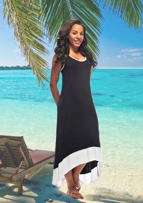 A Rapz - Two Tone Dress Black