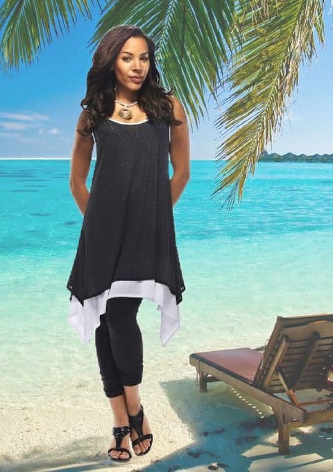 A Rapz - Two Tone short Dress (1)