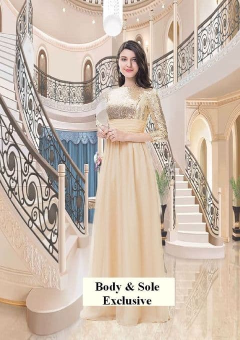 AE - Cream/Gold dress