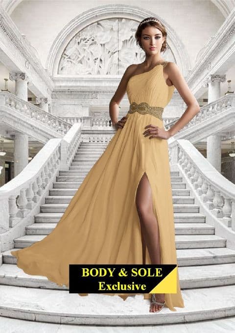 AE - Gold Grecian Style dress