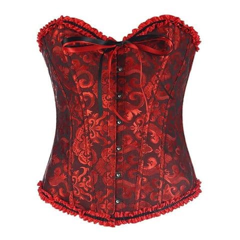 AE - Jacquard Red/Black corset