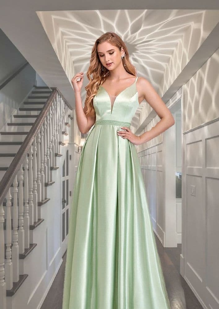 AE - Plain Mint Green Satin dress AE - Plain Mint Green Satin dress