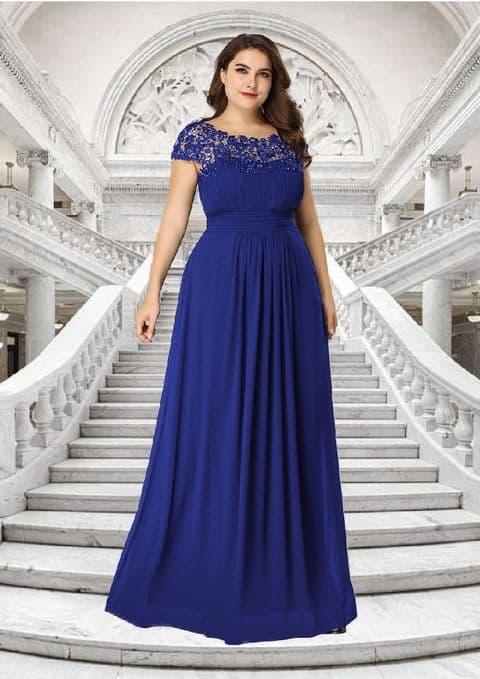 AE - Saphire Blue Lace & Tulle
