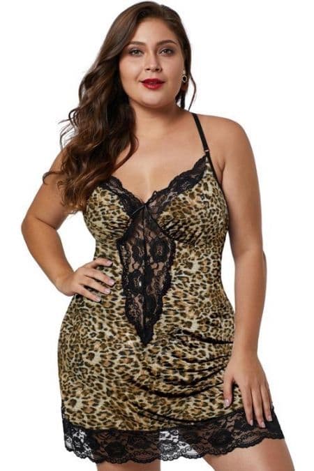 B&S - Leopard Print Chemise