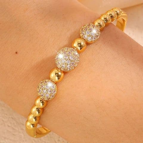 BandS - Ball Studded Round Bangle £19.99