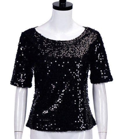 BandS - Black sequin top