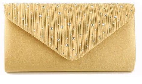 BandS - Bling Clutch Bag Gold