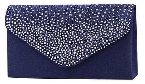 BandS - Bling Clutch Bag Navy