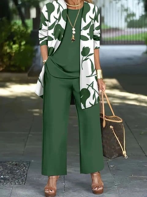 BandS - Casual Three-Piece Set Green