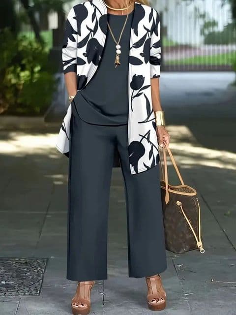 BandS - Casual Three-Piece Set Grey