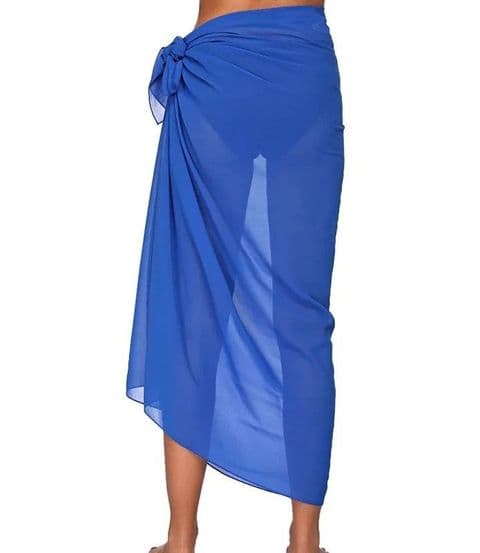 BandS - Chiffon Sarong Blue