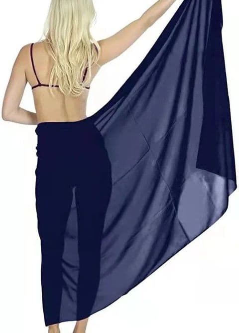 BandS - Chiffon Sarong Navy Blue