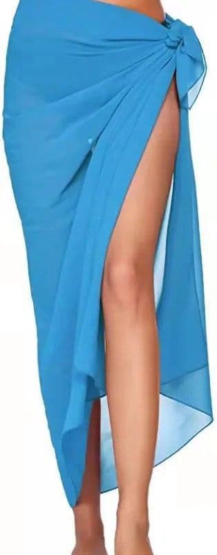 BandS - Chiffon Sarong Sky Blue