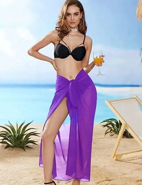 BandS - Chiffon SarongDark Purple