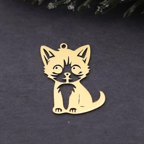 BandS - Cute Cat Metal Pendant £14.99