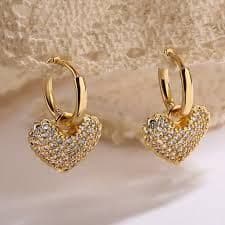 BandS - Diamonte & Gold Earrings  £14.99