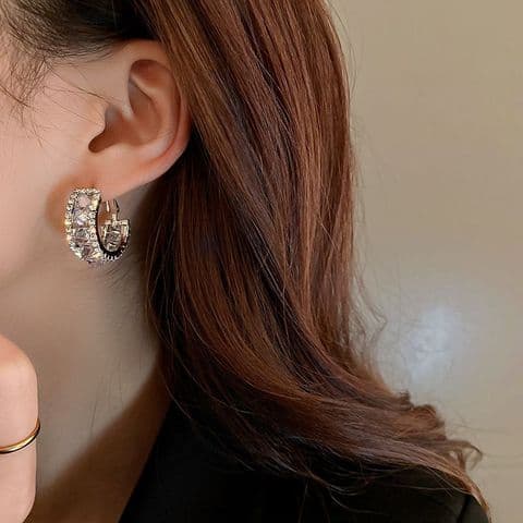 BandS - Elegant Geometric Zircon Earring £14.99