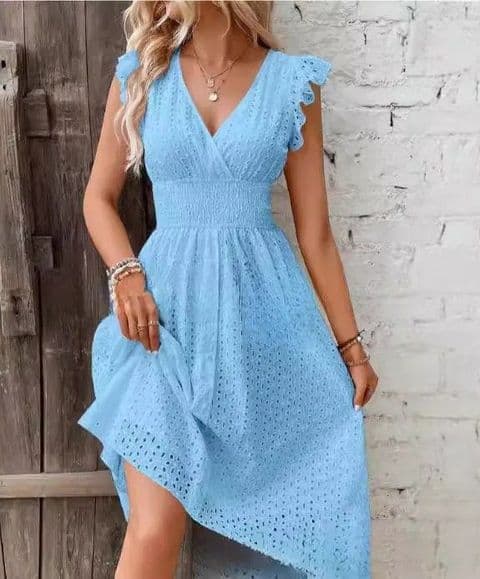 BandS - Elegant Shirt Dress Blue