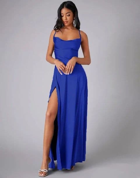 BandS - Elegant Thin Dream Blue Dress