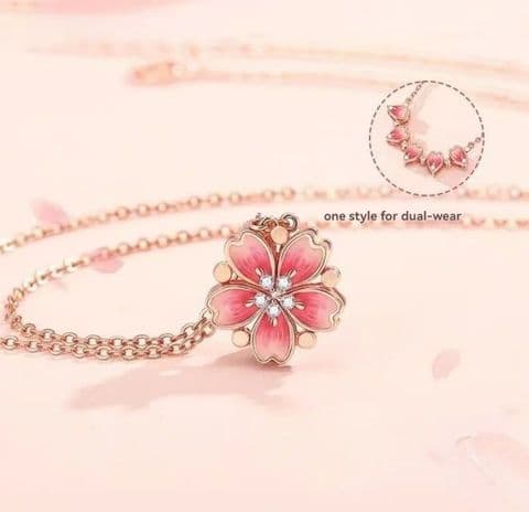 BandS - Elegant Three-dimensional Flower Necklace £14.99