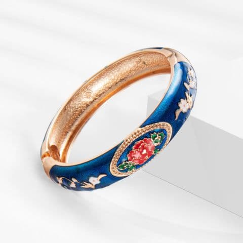 BandS - Ethnic Style Enamelled Flower Bangle.  £14.99