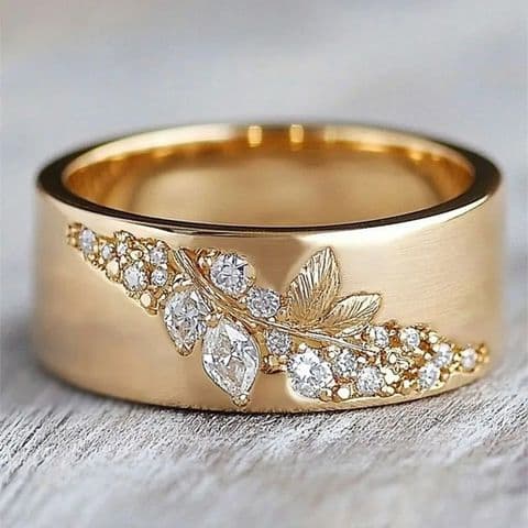 BandS - Geometric Ring With Zircon Inlay's £14.99