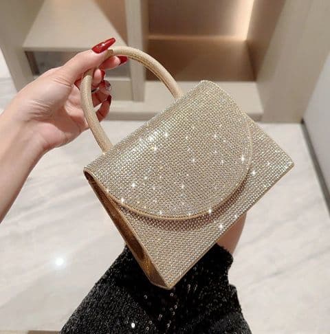 BandS - Gold Glitter Small Bag