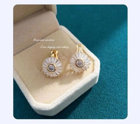 BandS - Gold Round Clip-on Earrings £14.99