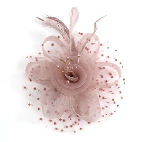 BandS - Grey Pink  Facinator