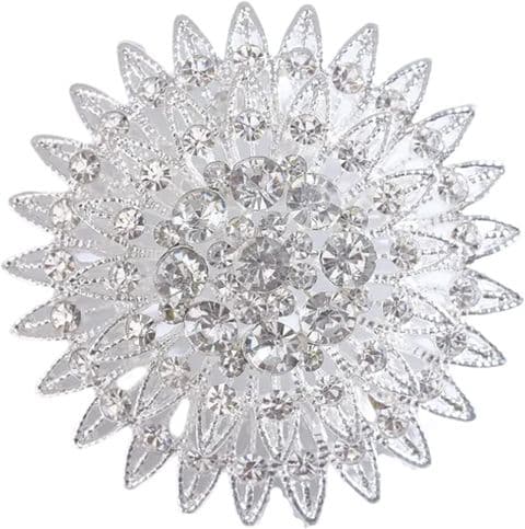 BandS - Large Silver Star burst Broach £29.95