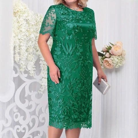 BandS - Mother Of The Bride  Lace Cocktail Dress Green