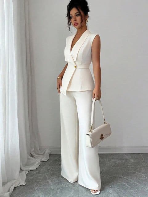 BandS - New Summer Elegant Pure Colour Women's Suit