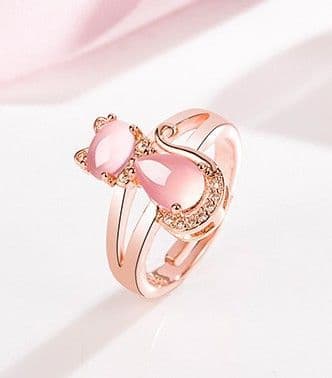 BandS - Pink Cat Ring £14.99