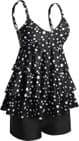 BandS - Polka Dot Black & White Tankini