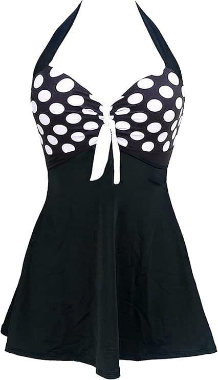 BandS - Polka Dot Halter neck Swimdress