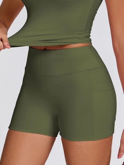 BandS - Quick Dry Yoga Shorts Green