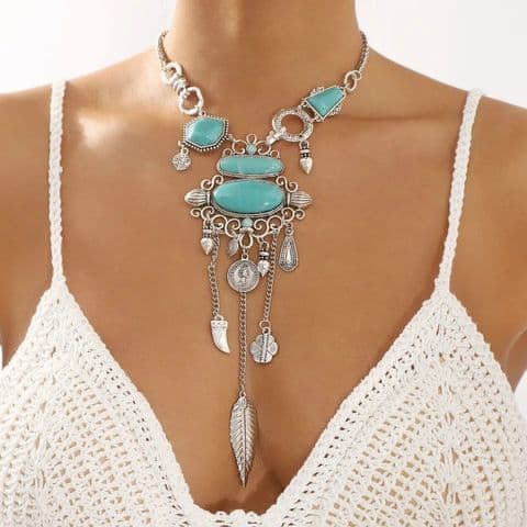 BandS - Retro Ethnic Bohemian Tassel  Necklace £29.95