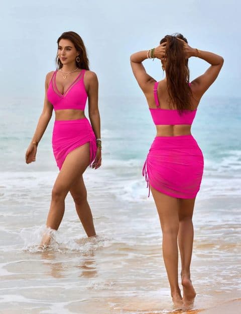 BandS -Rose PinkMesh Bikini