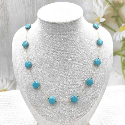 BandS - Round Turquoise Stone necklace £29.95