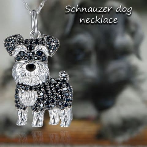 BandS - Schnauzer Diamonte Necklace  £14.99